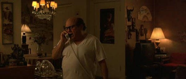 Harvey on the phone with Jerry