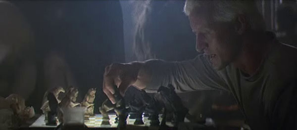 Roy Batty playing chess