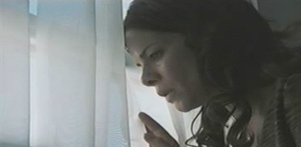 Celeste Boyle looking out of the window