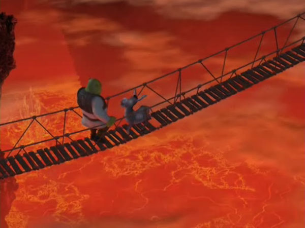 Bridge over the lava