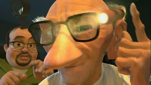 Geri reparing Woody